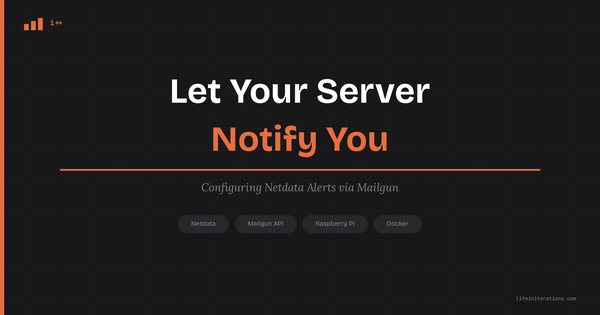 Illustration representing server alerting with Netdata and Mailgun email notifications