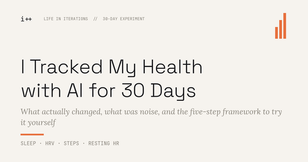 I Tracked My Health with AI for 30 Days: What Actually Changed