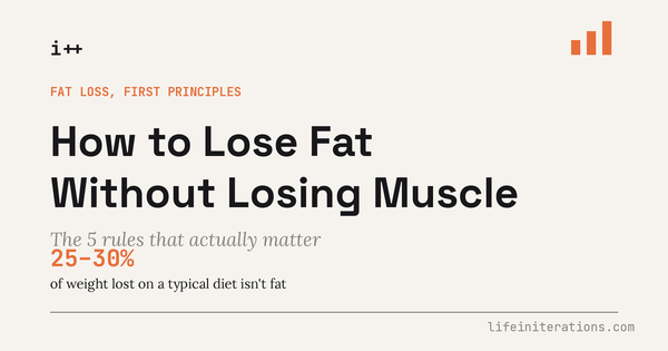 Illustration for a guide on losing fat while keeping muscle